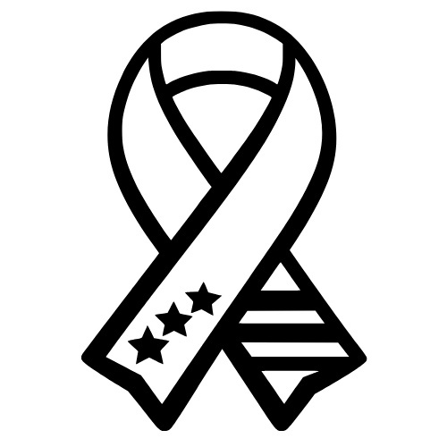 Veterans Support Ribbon - Digital File - XCS Friendly