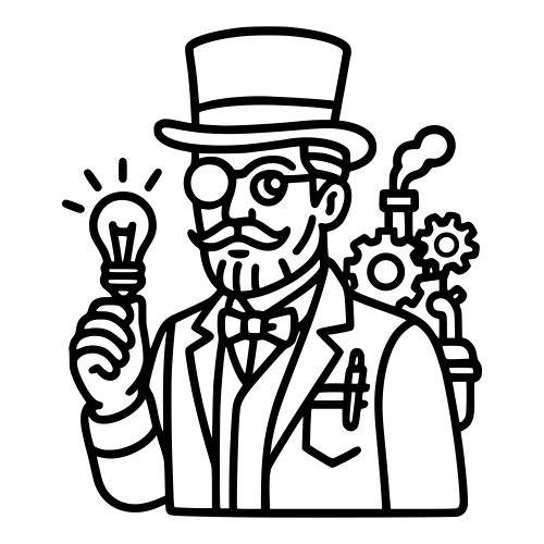 Steampunk Inventor - Digital File - XCS Friendly Digital My Custom Designs PDF