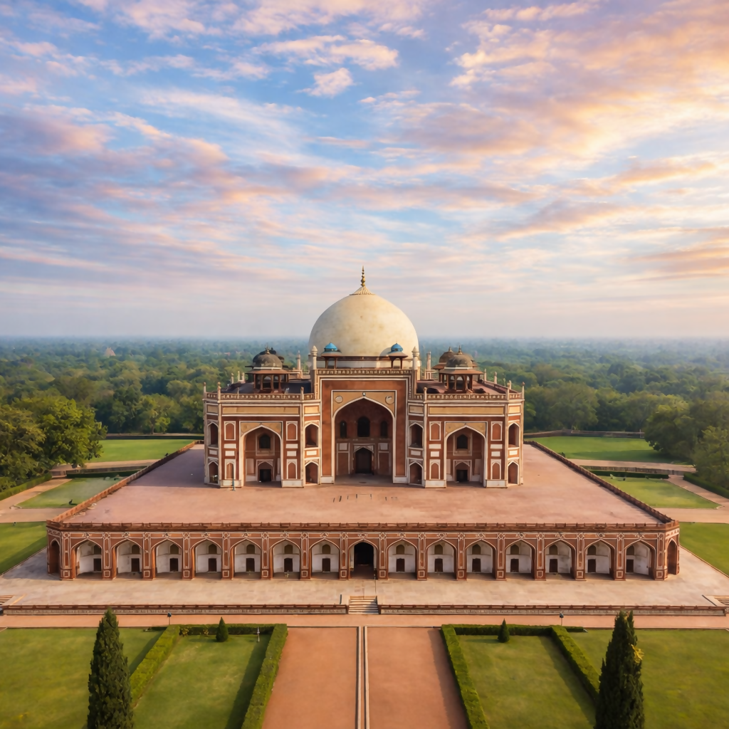 Humayun’s Tomb - Delhi India - Asia - Rendered - Digital File Digital My Custom Designs PDF