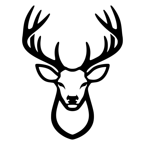 Deer Head with Antlers - Digital File - XCS Friendly Digital My Custom Designs PDF