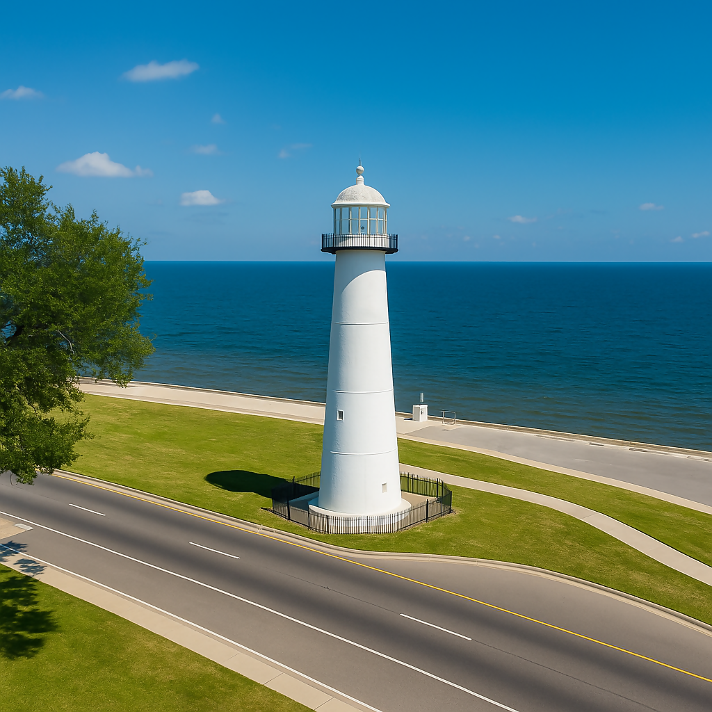 Biloxi Lighthouse - Mississippi United States - Rendered - Digital File Digital My Custom Designs PDF