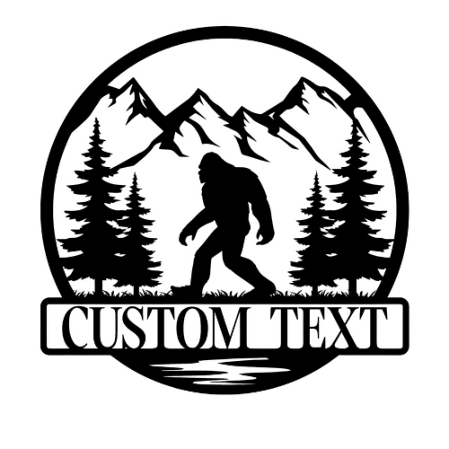 Bigfoot Wilderness - Metal Sign - Home Decor - Digital File Digital My Custom Designs ZIP File