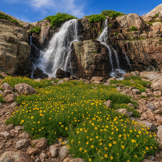 Timberline Falls - Rocky Mountain National Park - Colorado United States - Rendered - Digital File Digital My Custom Designs PDF