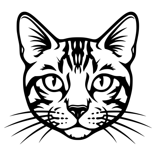 Bengal Cat Pattern Face - Digital File - XCS Friendly Digital My Custom Designs PDF