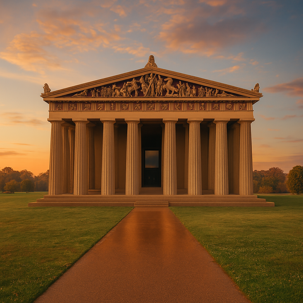 The Parthenon (Nashville) - Tennessee United States - Rendered - Digital File Digital My Custom Designs PDF
