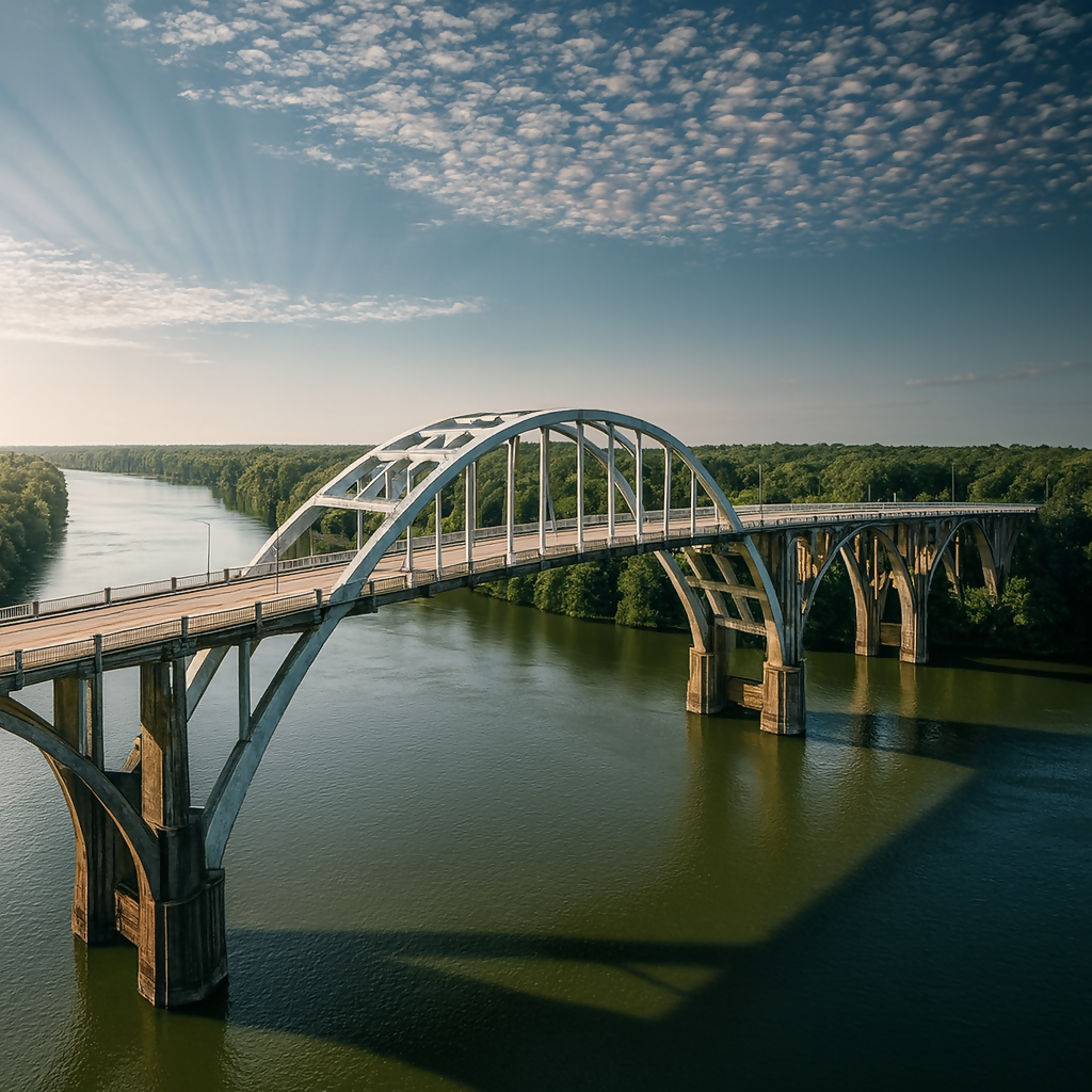 Edmund Pettus Bridge - Alabama United States - Rendered - Digital File Digital My Custom Designs PDF