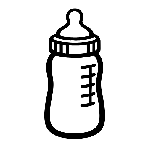 Baby Bottle Sketch - Digital File - XCS Friendly Digital My Custom Designs PDF