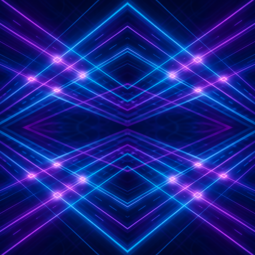 Industrial and Urban - Holographic Neon Traffic Grid With Glowing Intersections - Pattern - Digital File Digital My Custom Designs PDF