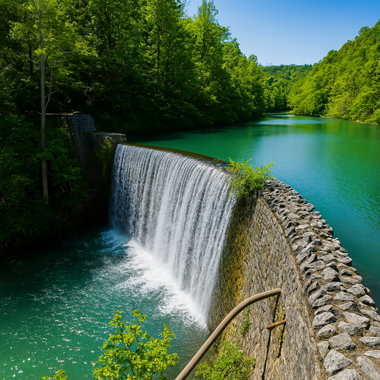 Mirror Lake Waterfall - Blanchard Springs Recreation Area- Arkansas United States -Rendered - Digital File Digital My Custom Designs PDF