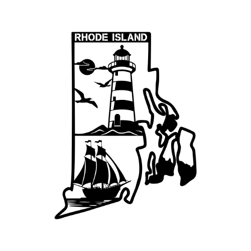 Rhode Island - Wall / Home Decor - State Outline - United States - Digital File Digital My Custom Designs ZIP File