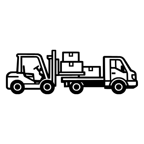 Forklift Loading Truck - Vector Graphics - Digital File Digital My Custom Designs PDF