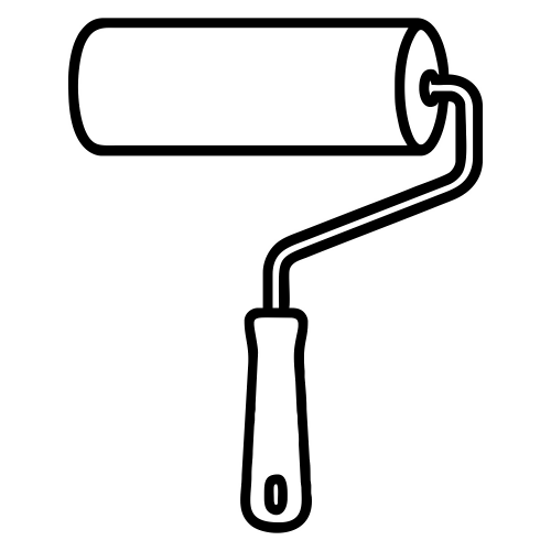 Paint Roller Outline - Digital File - XCS Friendly Digital My Custom Designs PDF