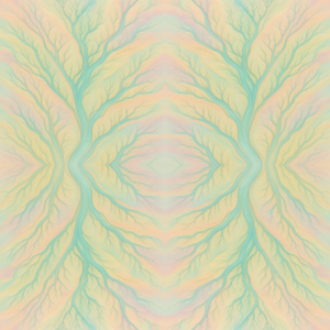 Nature and Landscape - Pastel River Delta Fractals - Pattern - Digital File