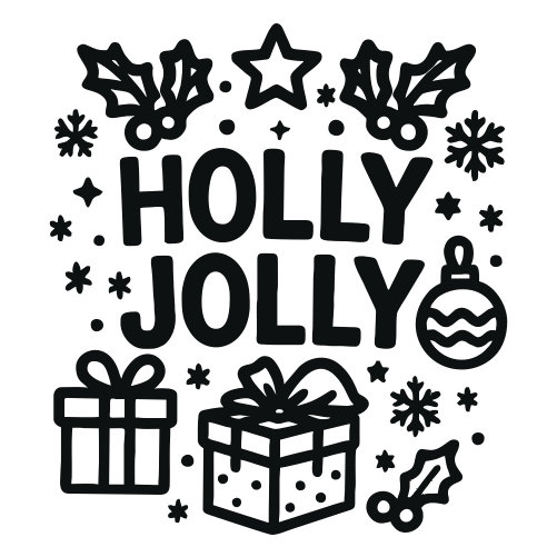 Holly Jolly - Digital File - XCS Friendly Digital My Custom Designs PDF