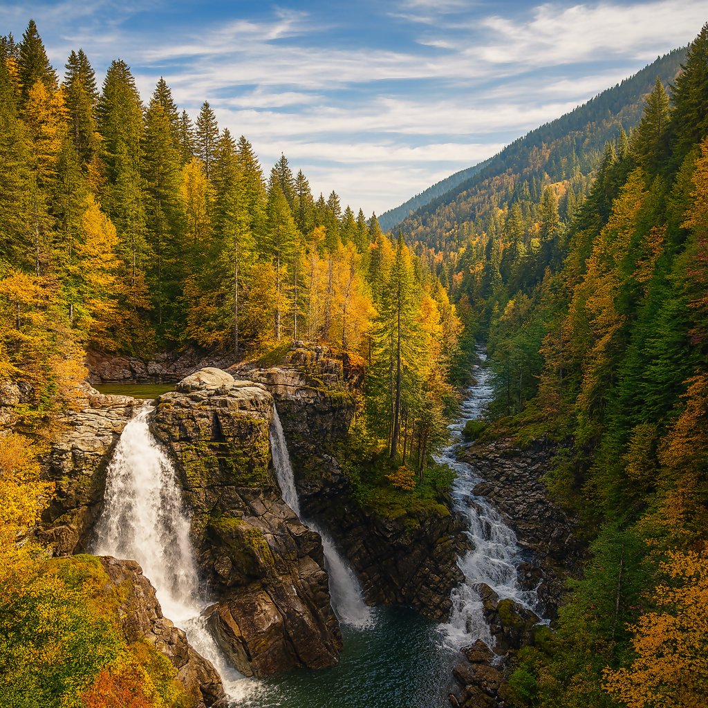 Nooksack Falls - North Cascades National Park - Washington United States - Rendered - Digital File Digital My Custom Designs PDF