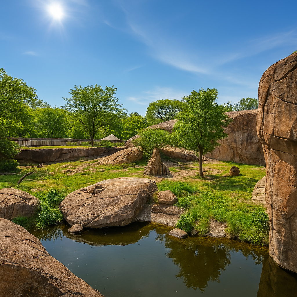 Pride of the Plains - Sedgwick County Zoo - Kansas United States - Rendered - Digital File Digital My Custom Designs