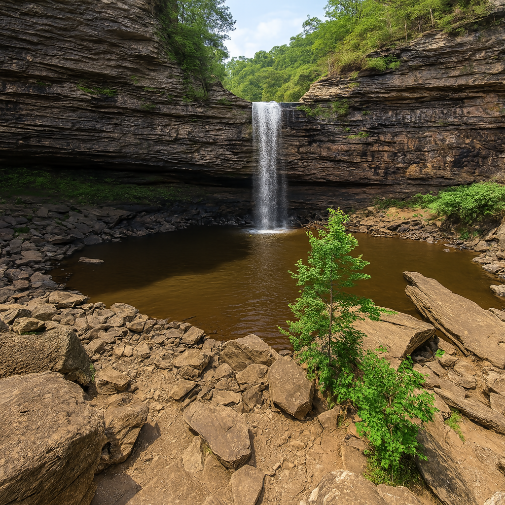 Cedar Falls - Petit Jean State Park - Arkansas United States - Rendered - Digital File Digital My Custom Designs PDF