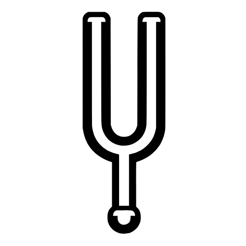 Tuning Fork Outline - Vector Graphics Digital File Digital My Custom Designs PDF