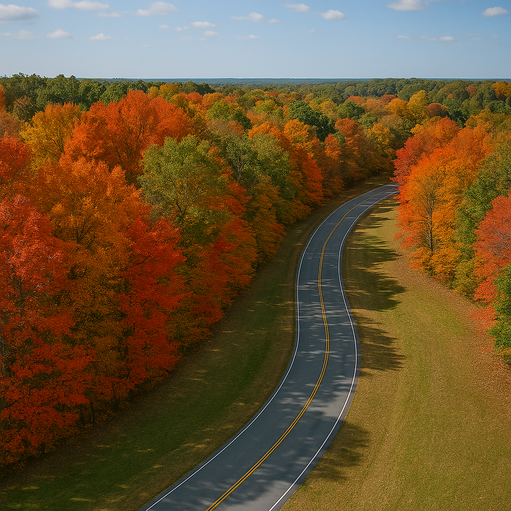 Natchez Trace Parkway - Mississippi United States - Rendered - Digital File Digital My Custom Designs PDF