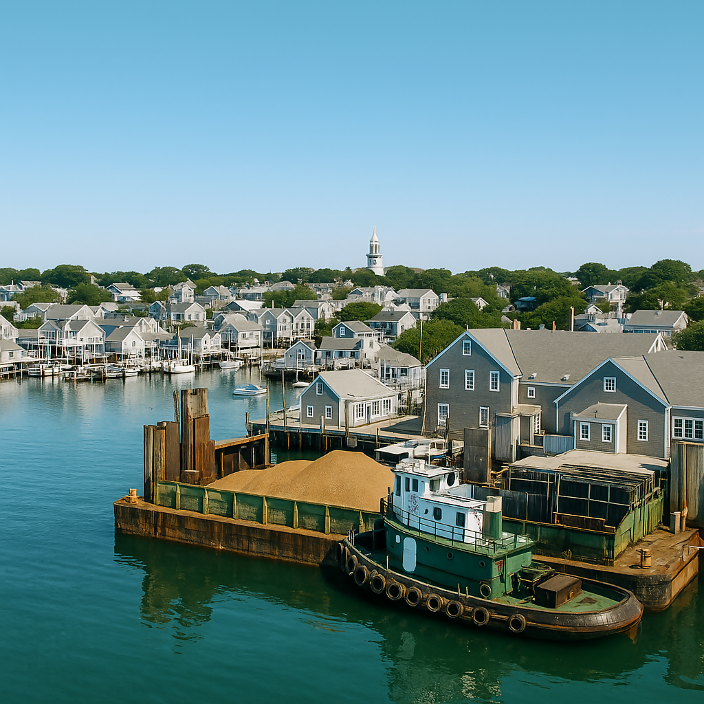 Nantucket Harbor - Nantucket - Massachusetts United States - Rendered - Digital File Digital My Custom Designs PDF