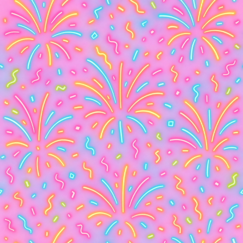 Kids and Playful - Neon Confetti Explosions On Soft Pastel Background - Pattern - Digital File Digital My Custom Designs PDF