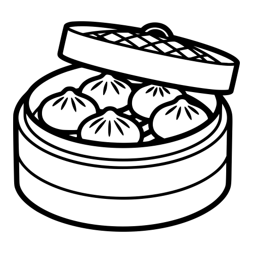 Dim Sum Basket - Digital File - XCS Friendly Digital My Custom Designs PDF