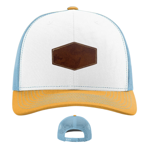 Classic Ball Cap with Customized Hexagon Patch