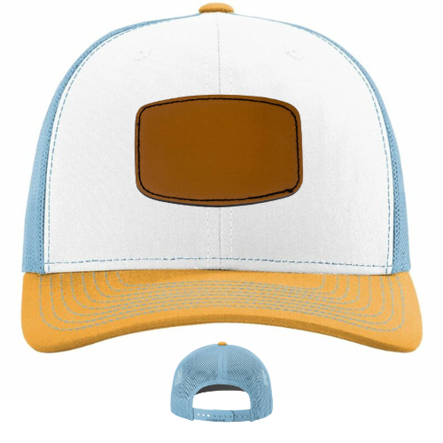 Classic Ball Cap with Customized Curved Rectangle Patch