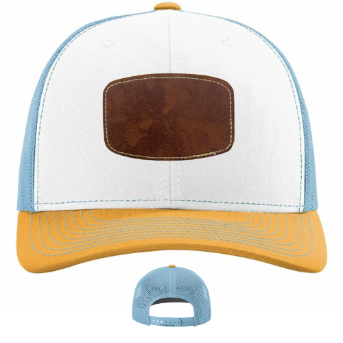 Classic Ball Cap with Customized Curved Rectangle Patch