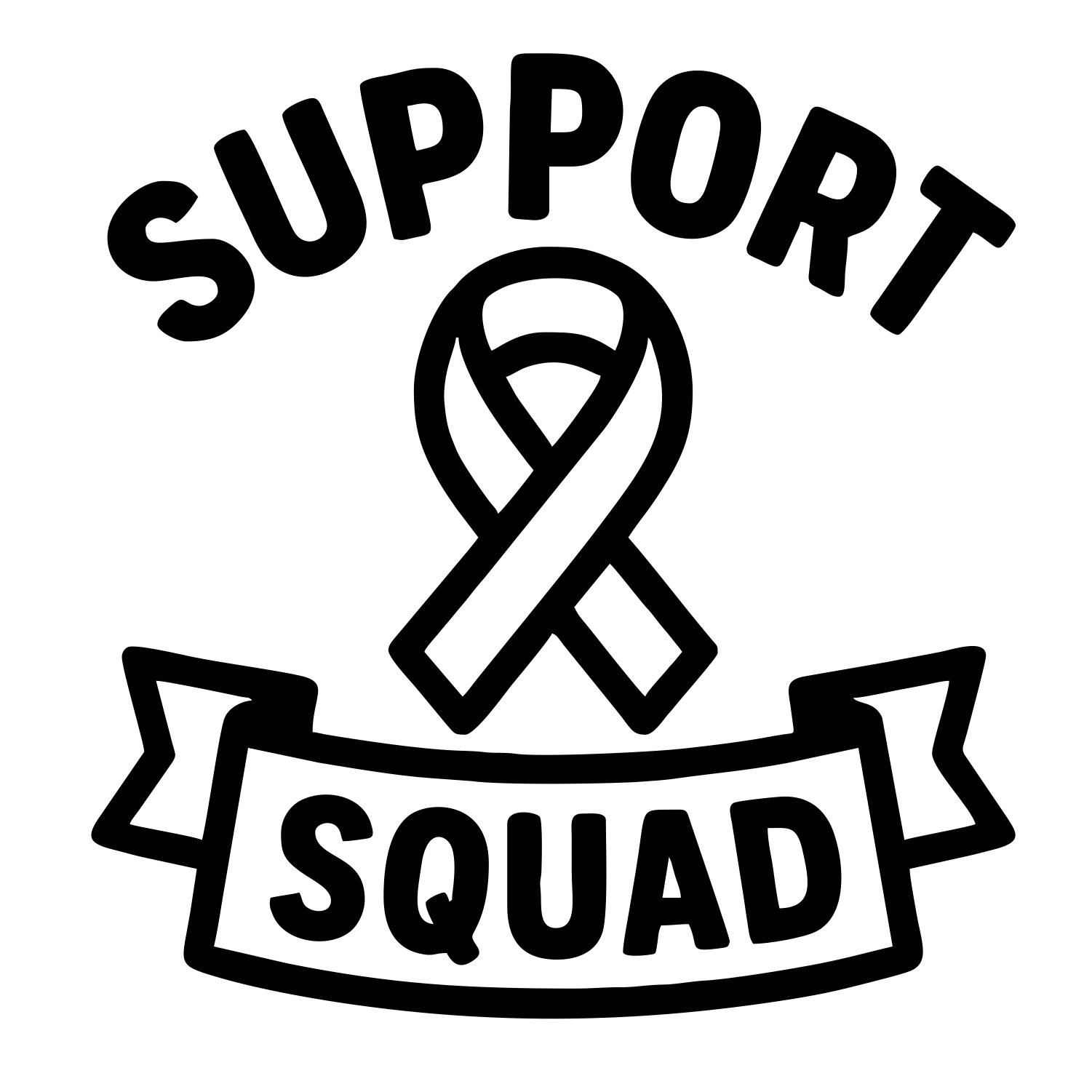 Support Squad Badge - Digital File - XCS Friendly Digital My Custom Designs PNG