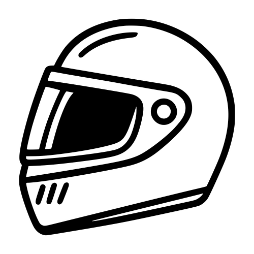Helmet Illustration - Digital File - XCS Friendly