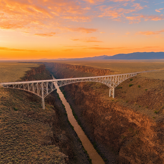 Rio Grande Gorge Bridge - New Mexico United States - Rendered - Digital File Digital My Custom Designs PDF