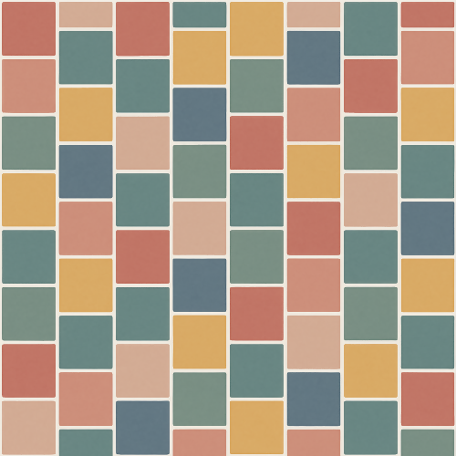 Minimal and Modern - Muted Color Block Rectangles With Thin White Dividers - Pattern - Digital File Digital My Custom Designs PDF