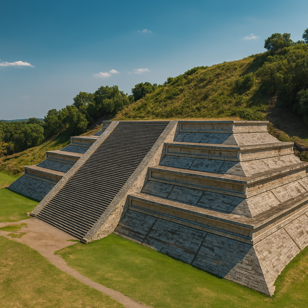 Cholula Great Pyramid & Tunnels (Gran Pirámide de Cholula y Túneles) - Puebla Mexico - Rendered - Digital File Digital My Custom Designs PDF