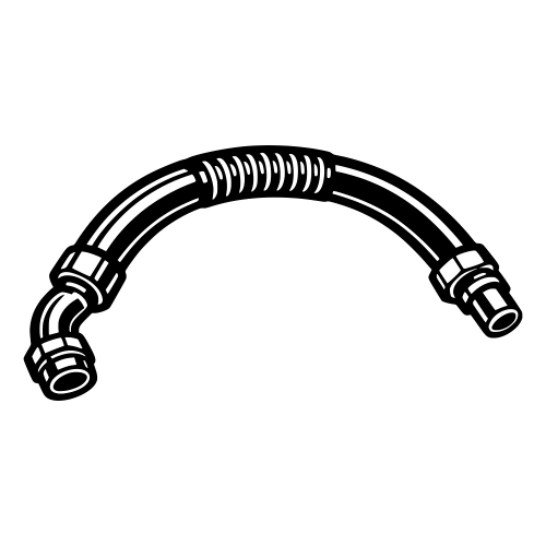 Hydraulic Hose with Fittings - Vector Graphics - Digital File Digital My Custom Designs PDF