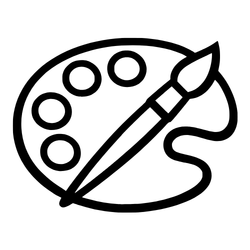 Craft Paint Palette - Vector Graphics - Digital File