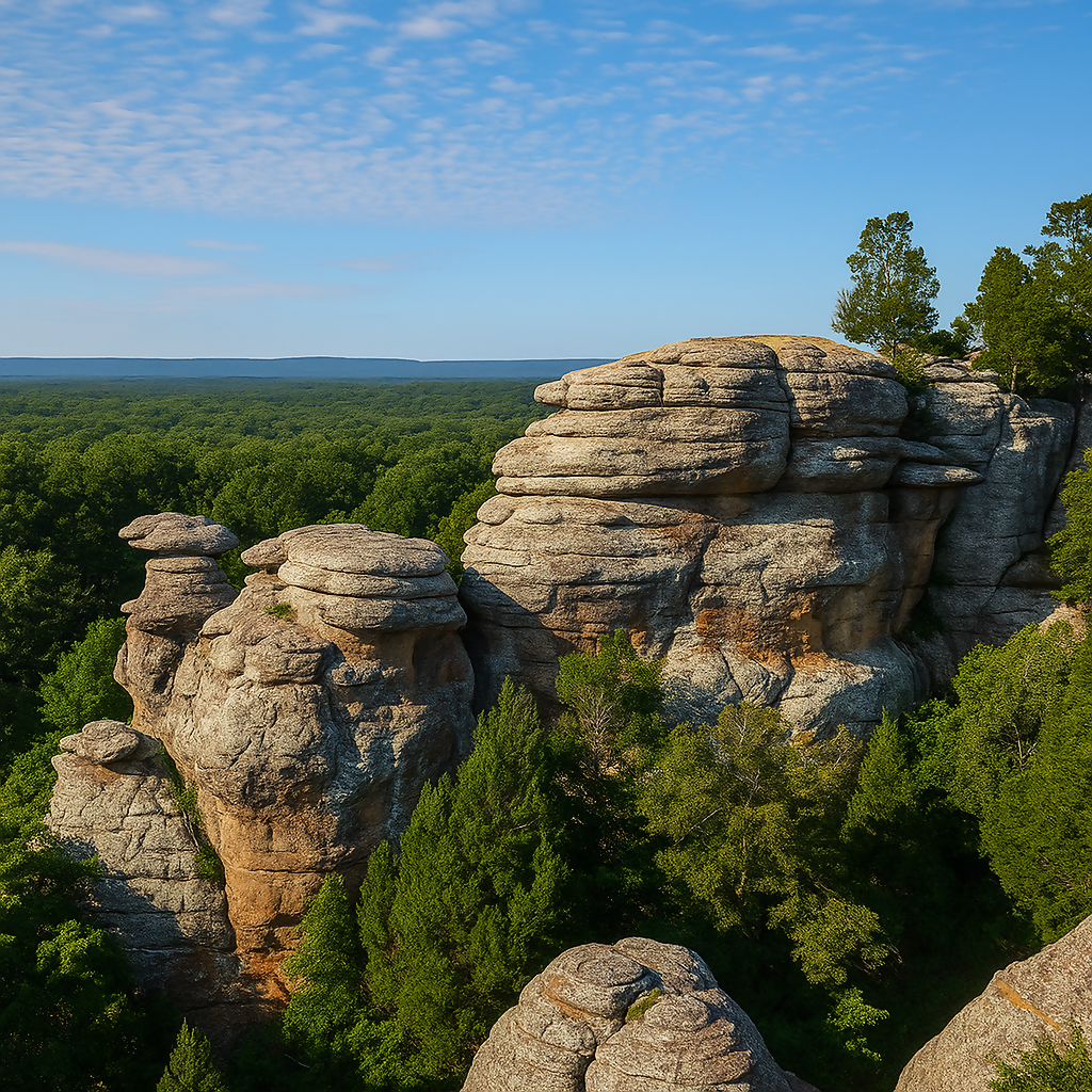 Camel Rock - Garden of the Gods Recreation Area - Shawnee National Forest - Illinois United States - Rendered - Digital File Digital My Custom Designs PDF