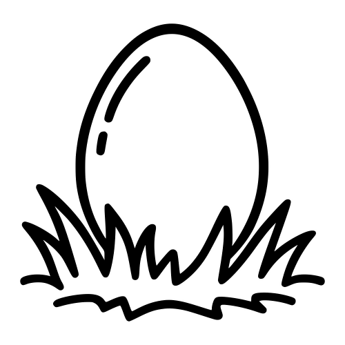 Egg on Grass Design - Digital File - XCS Friendly Digital My Custom Designs PDF
