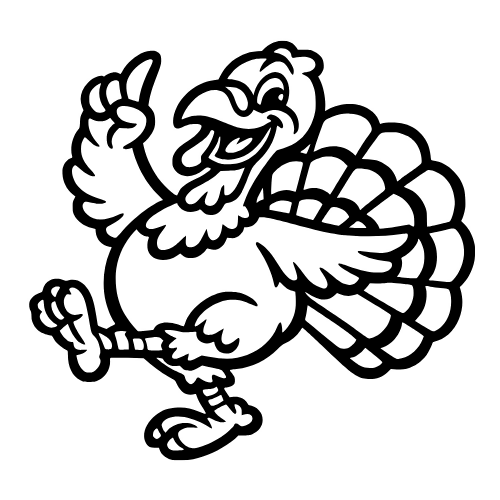 Cartoon Dancing Turkey - Vector Graphics - Digital File Digital My Custom Designs PDF