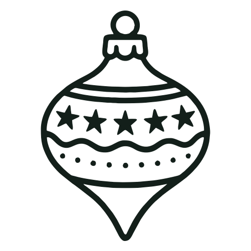 Vintage-style Ornament Bulb - Digital File - XCS Friendly Digital My Custom Designs PDF