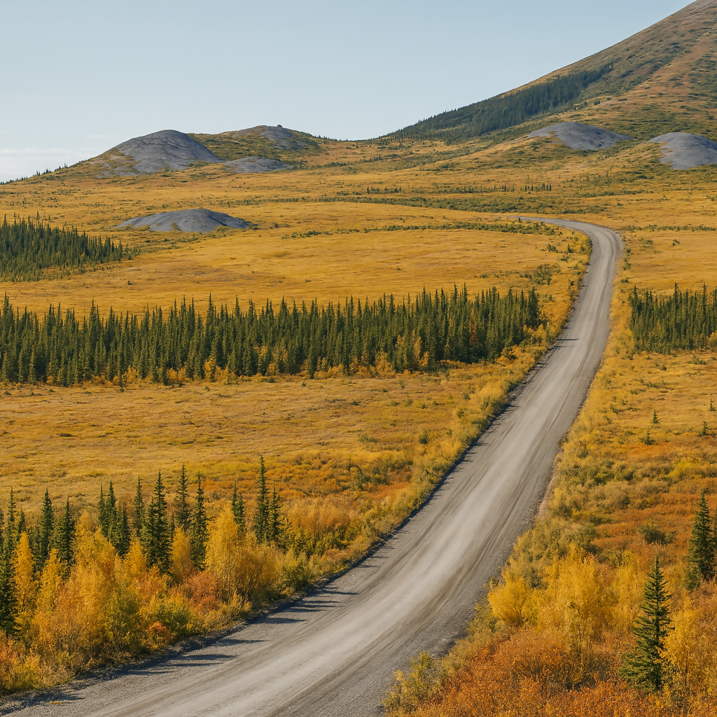 Dempster Highway Scenic Drive - Yukon Canada - Rendered - Digital File Digital My Custom Designs PDF