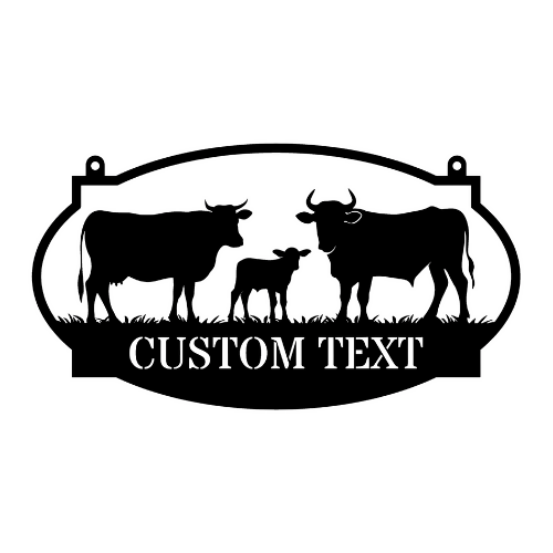 Dairy Cow Negative - Metal sign / Home Decor - Digital File Digital My Custom Designs ZIP File