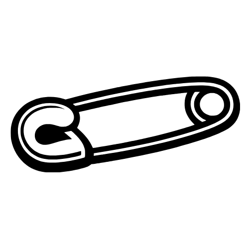 Diaper Pin Sketch - Digital File - XCS Friendly