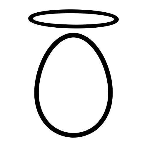 Egg with Halo - Digital File - XCS Friendly Digital My Custom Designs PDF