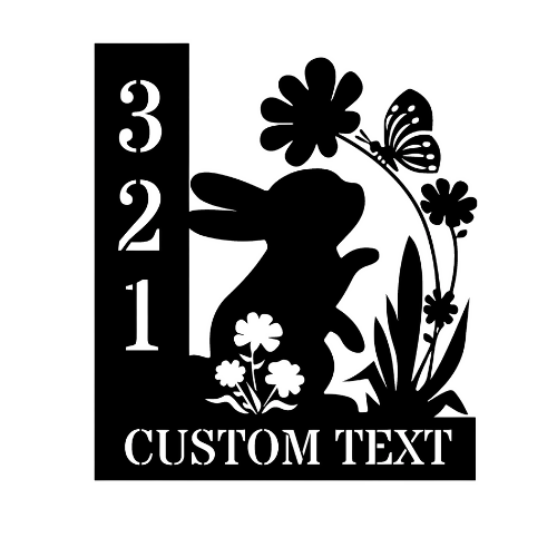 Easter Bunny 2 - Wall Home Decor - Digital File Digital My Custom Designs ZIP File