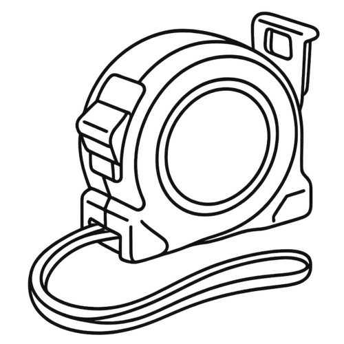 Measuring Tape Illustration - Digital File - XCS Friendly Digital My Custom Designs PDF