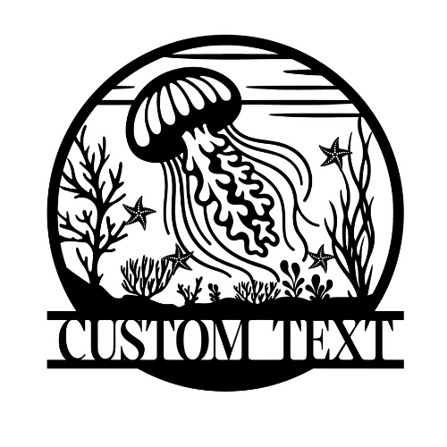 Jellyfish - Custom Wall / Home Decor - Digital File Digital My Custom Designs ZIP File