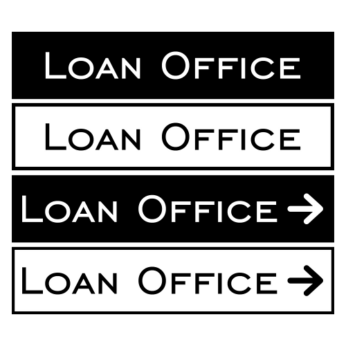 Loan Office Sign - Digital File - XCS Friendly Digital My Custom Designs PDF
