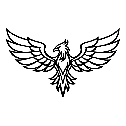 Phoenix Wings Spread - Vector Graphics - Digital File Digital My Custom Designs PDF