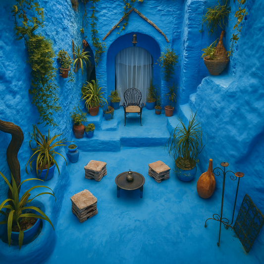 Blue City Photography - Chefchaouen Morocco - Africa - Rendered - Digital File Digital My Custom Designs PDF